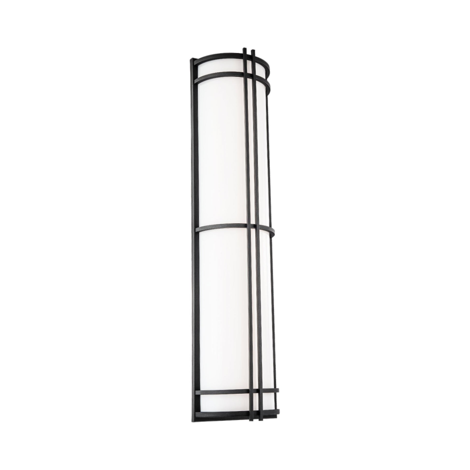Skyscraper Outdoor LED Wall Light in Black (37-Inch).