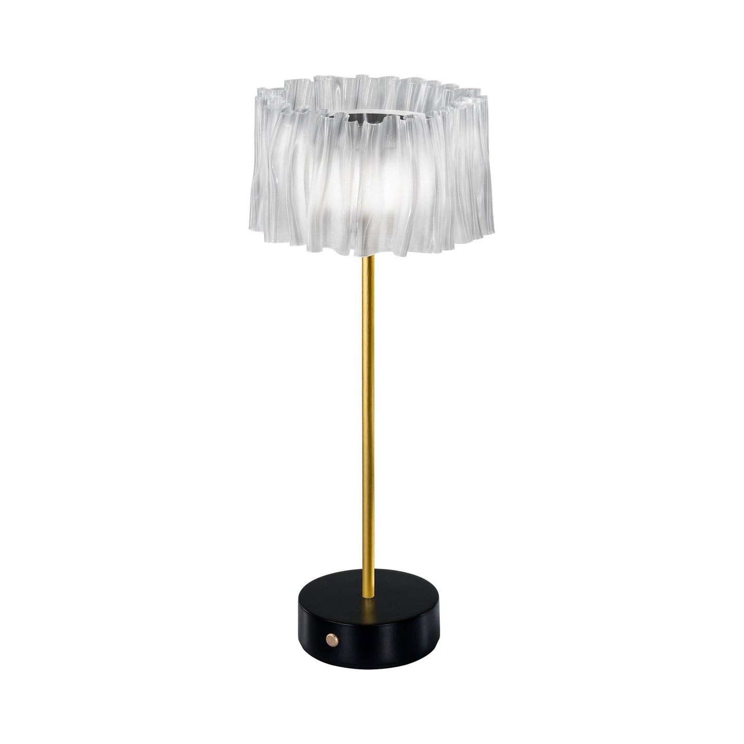 Accordeon Battery LED Table Lamp in Black.