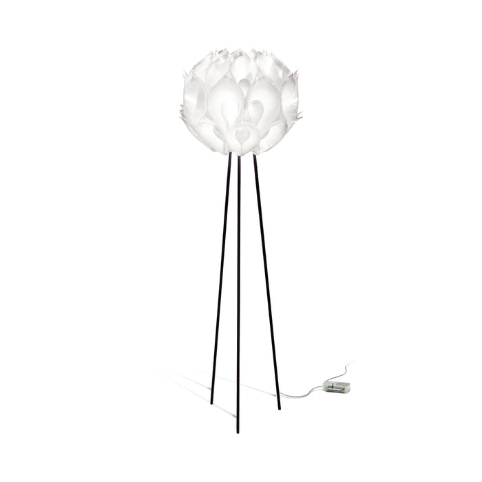 Flora LED Floor Lamp in White.