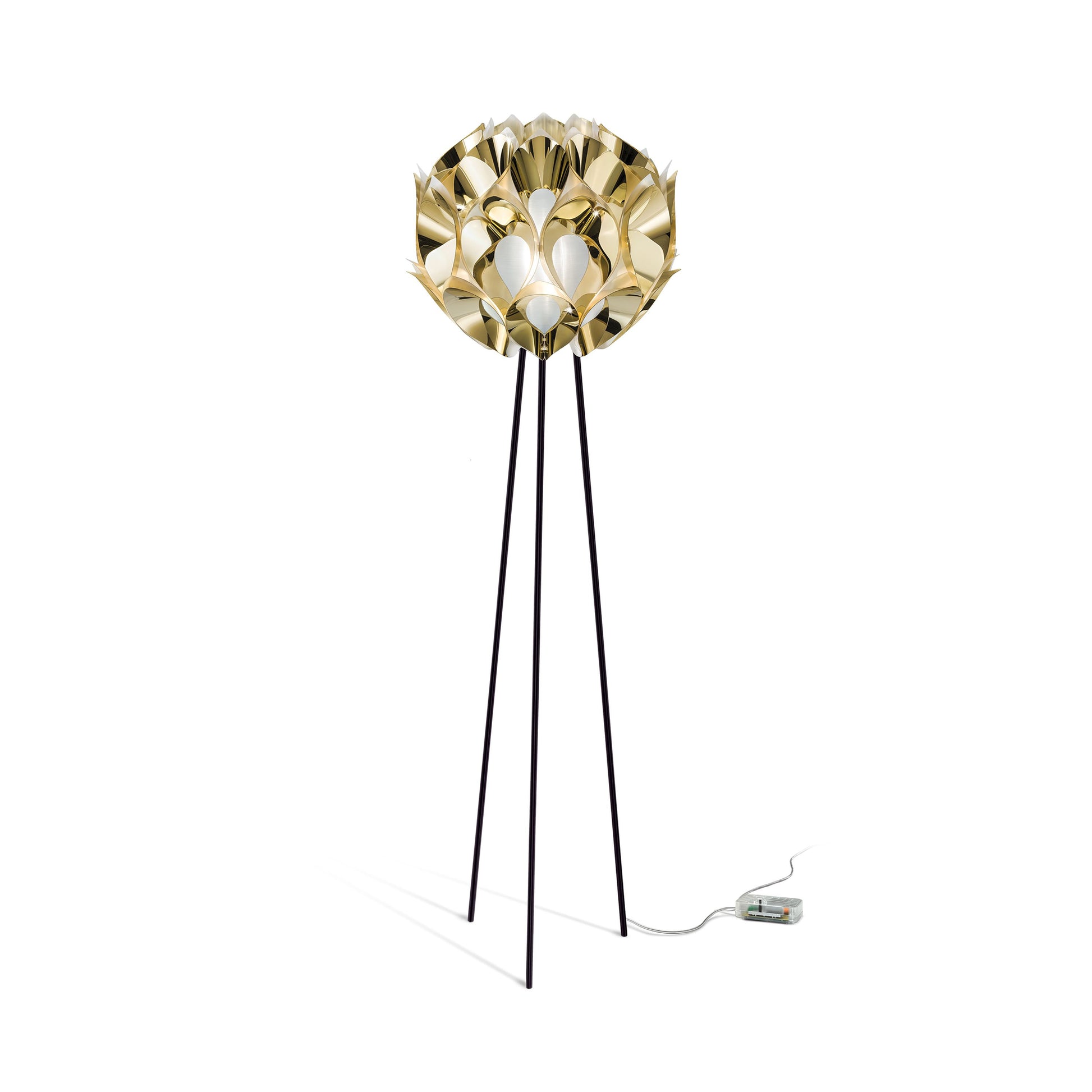 Flora Floor Lamp in Gold.