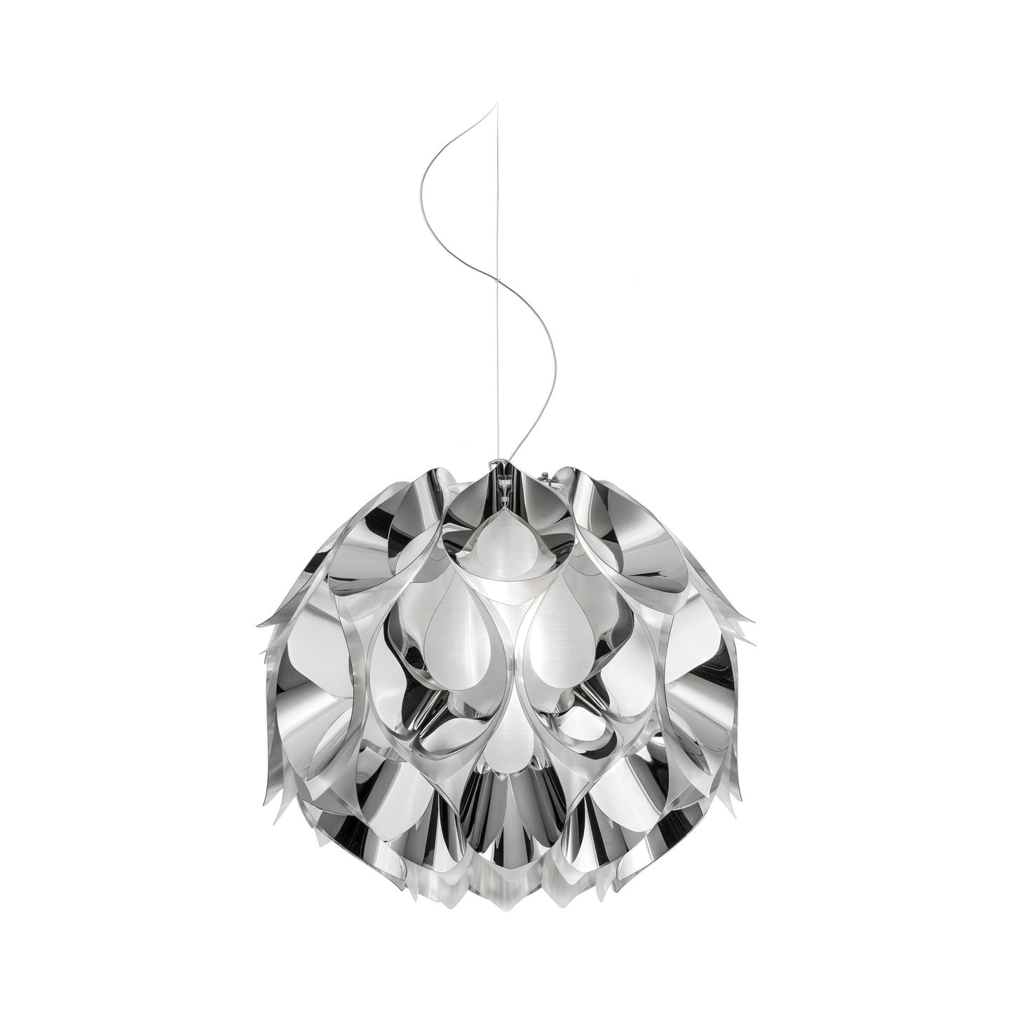 Flora LED Pendant Light in Silver (Medium).