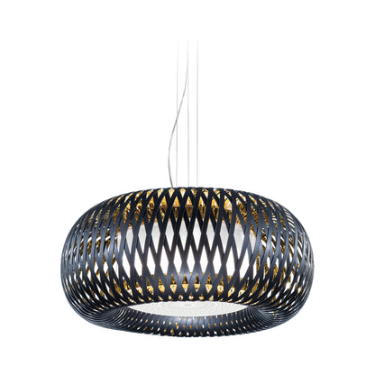 Kalatos LED Pendant Light in Black/Gold.