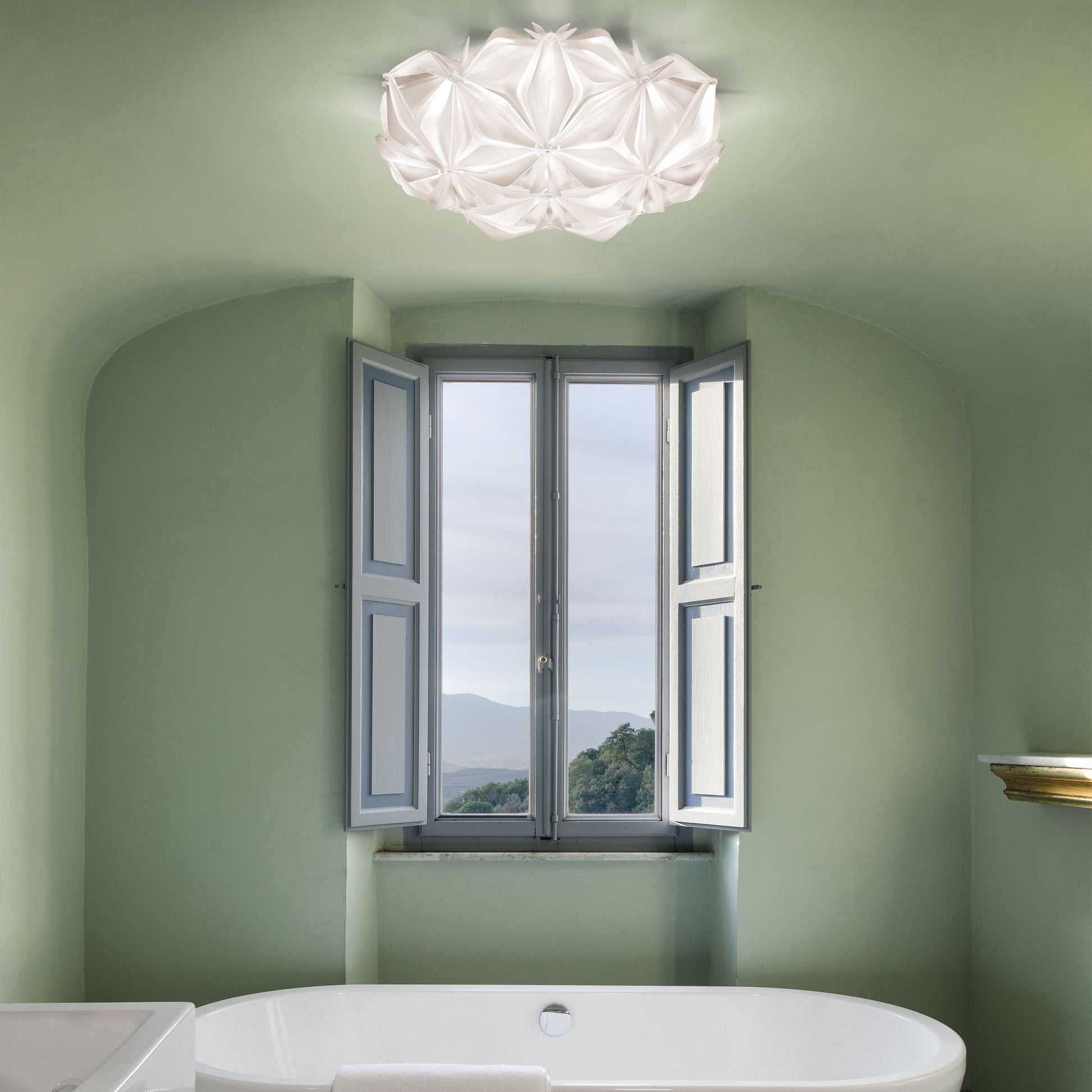 La Vie LED Ceiling / Wall Light in bathroom.