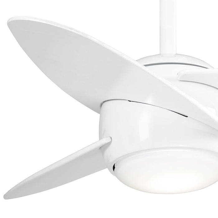 Slant LED Ceiling Fan in Detail.
