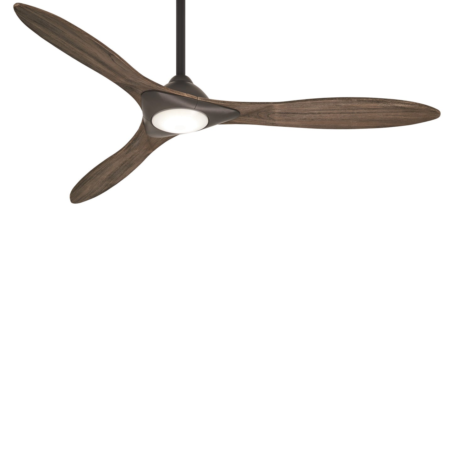 Sleek LED Ceiling Fan in Oil Rubbed Bronze.