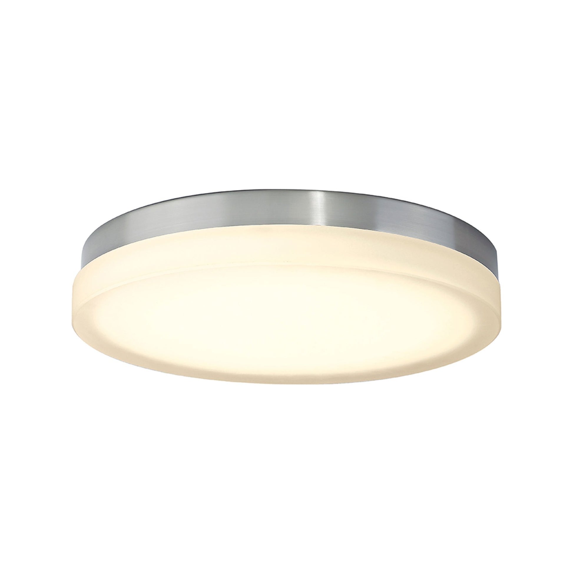 Slice LED Flush Mount Ceiling Light in Brushed Nickel (Medium/2700K).