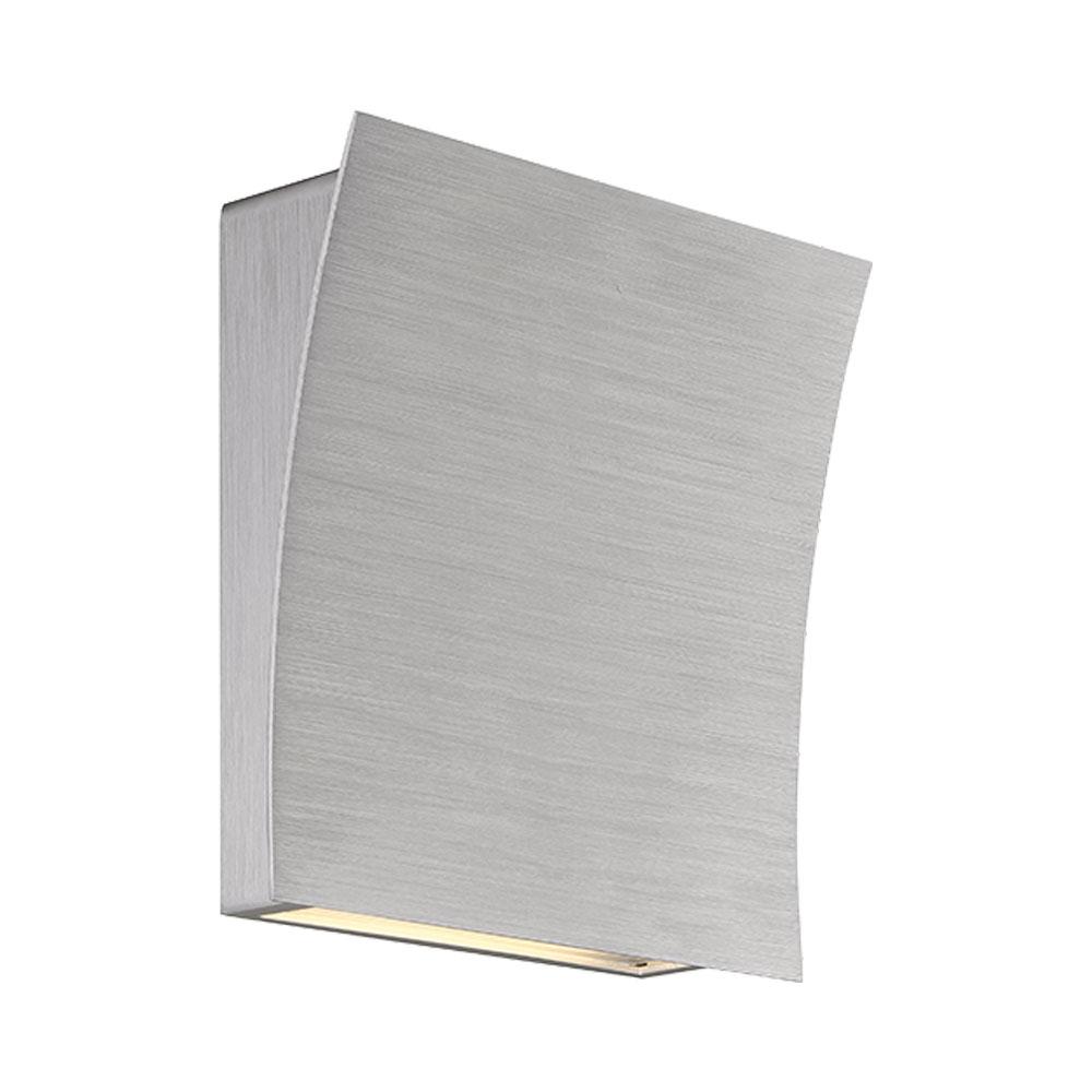 Slide LED Wall Light in Brushed Aluminum.