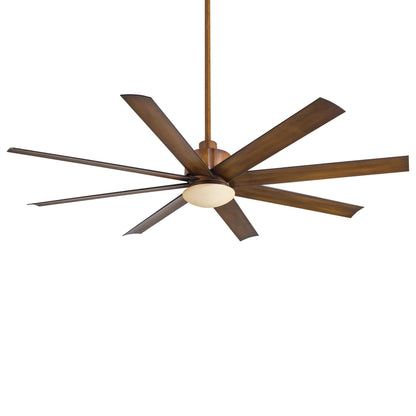 Slipstream Outdoor LED Ceiling Fan in Distressed Koa.