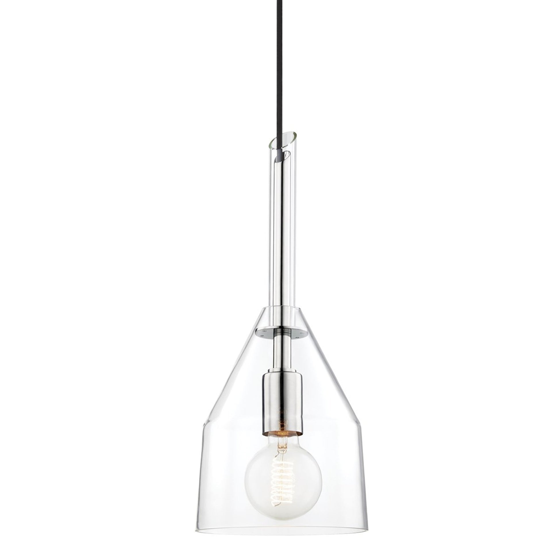 Sloan Pendant Light in Polished Nickel (Small).