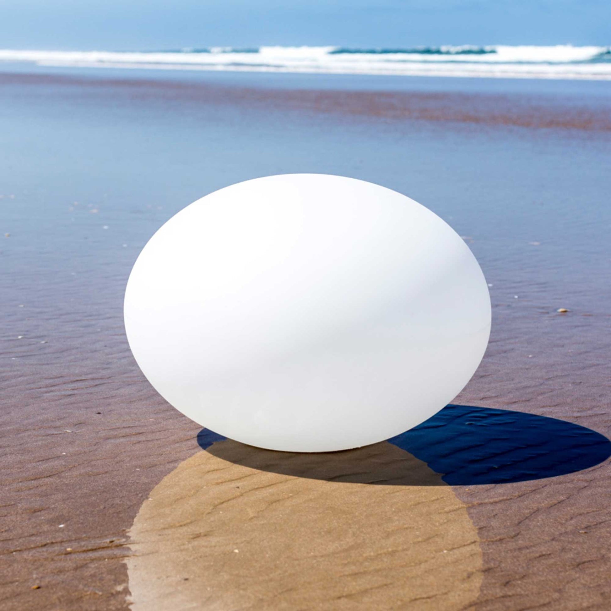 Flatball Floating Bluetooth Outdoor LED Lamp in Medium.