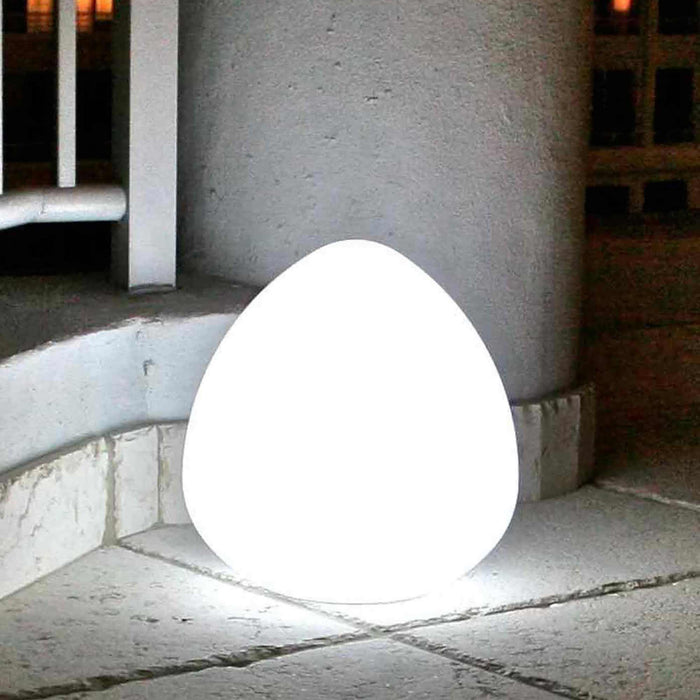 Rock Bluetooth Outdoor LED Table Lamp in 11-Inch.