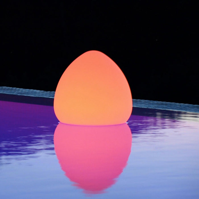 Rock Bluetooth Outdoor LED Table Lamp in Outside Area.