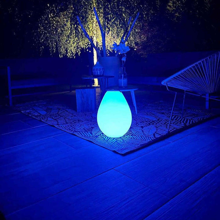 Vessel Bluetooth Outdoor LED Table Lamp in Outside Area.