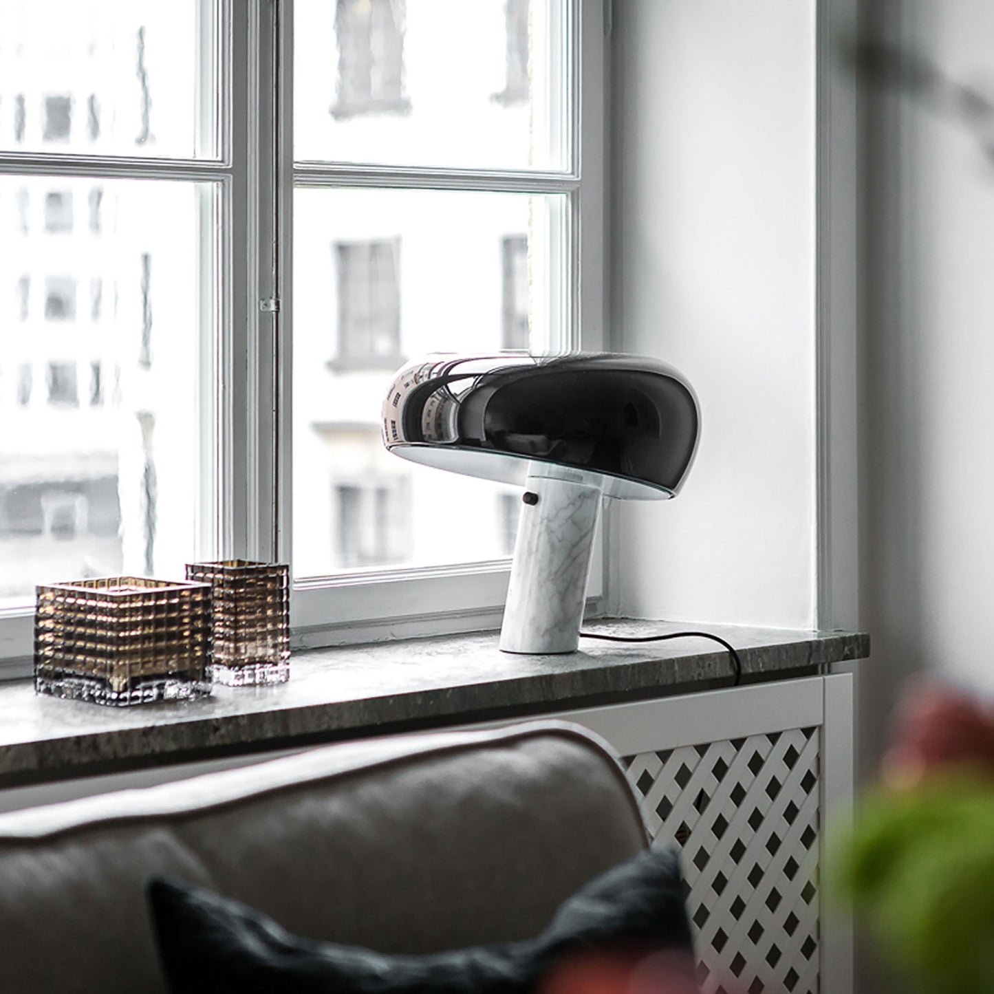 Snoopy Table Lamp in living room.