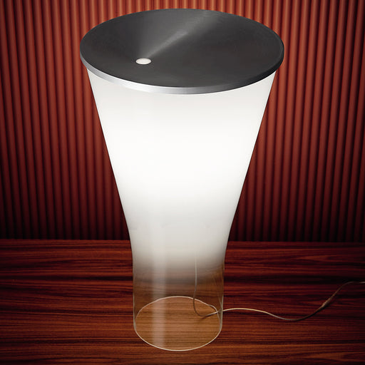 Soffio LED Table Lamp in exhibition.