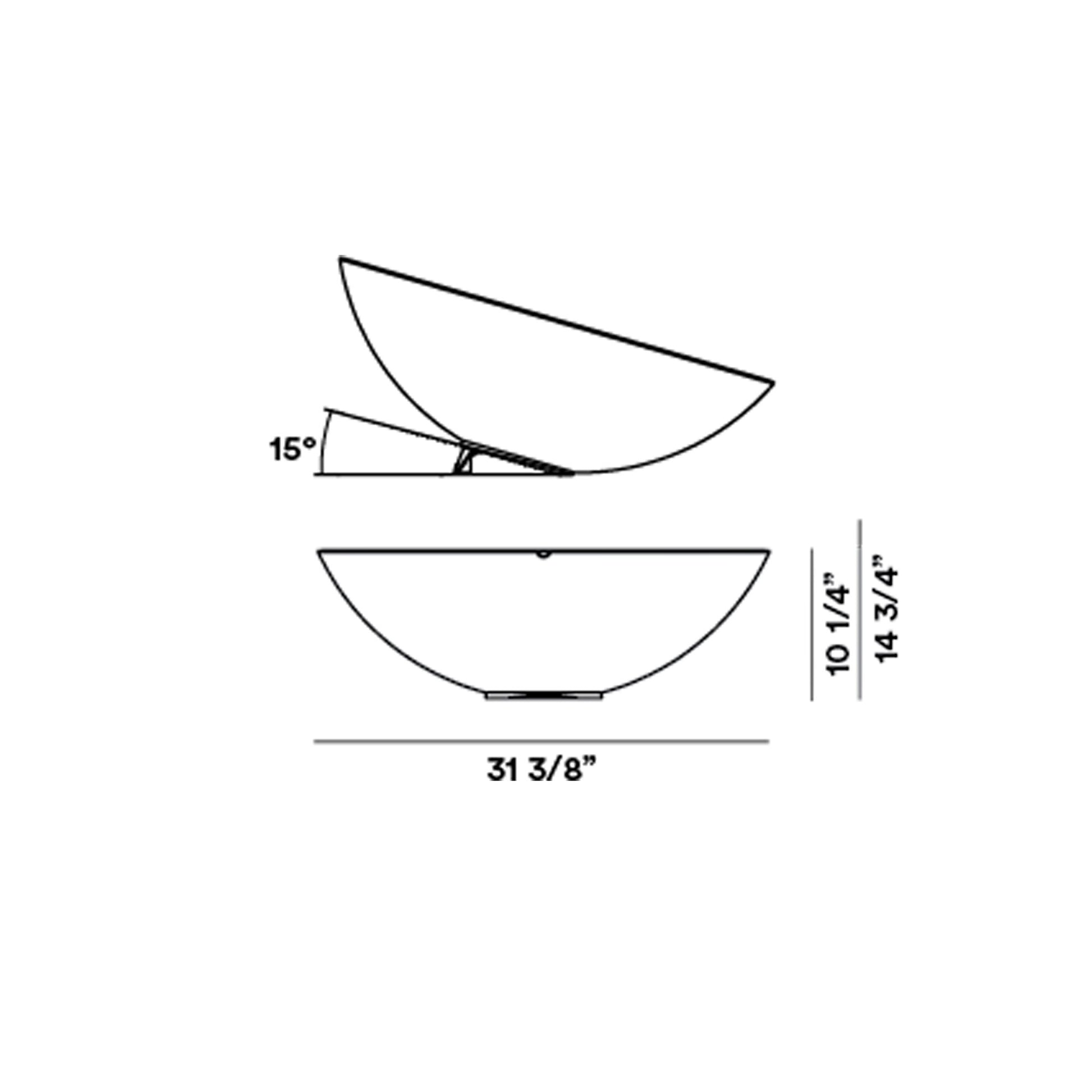 Solar Outdoor Floor Lamp - line drawing.