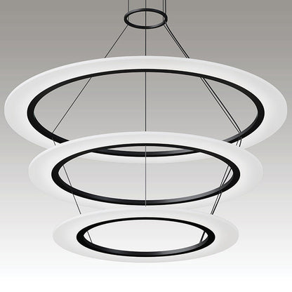 Arctic Rings™ Triple Ring LED Pendant Light in Detail.