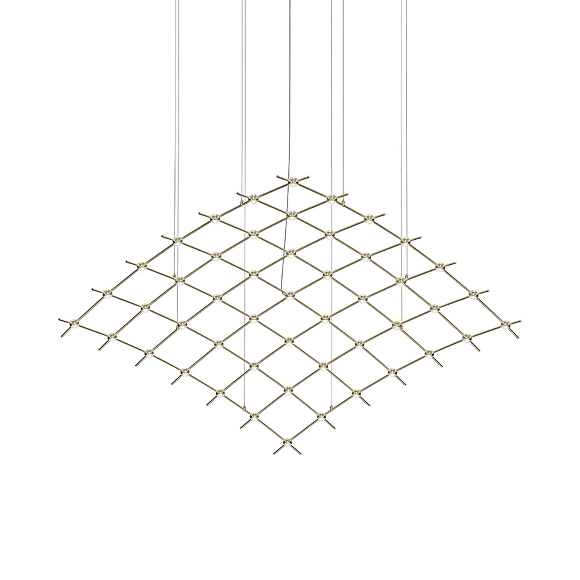 Constellation® Aquarius Major LED Pendant Light in Satin Brass/Clear.