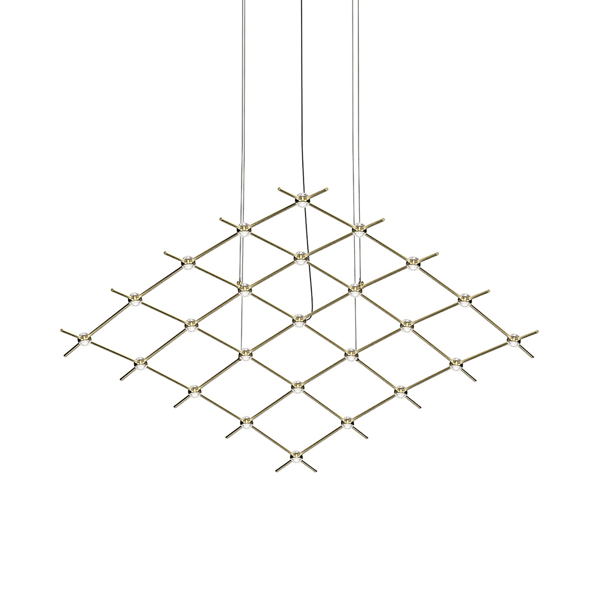 Constellation® Aquarius Medius LED Pedant Light in Satin Brass/Clear.
