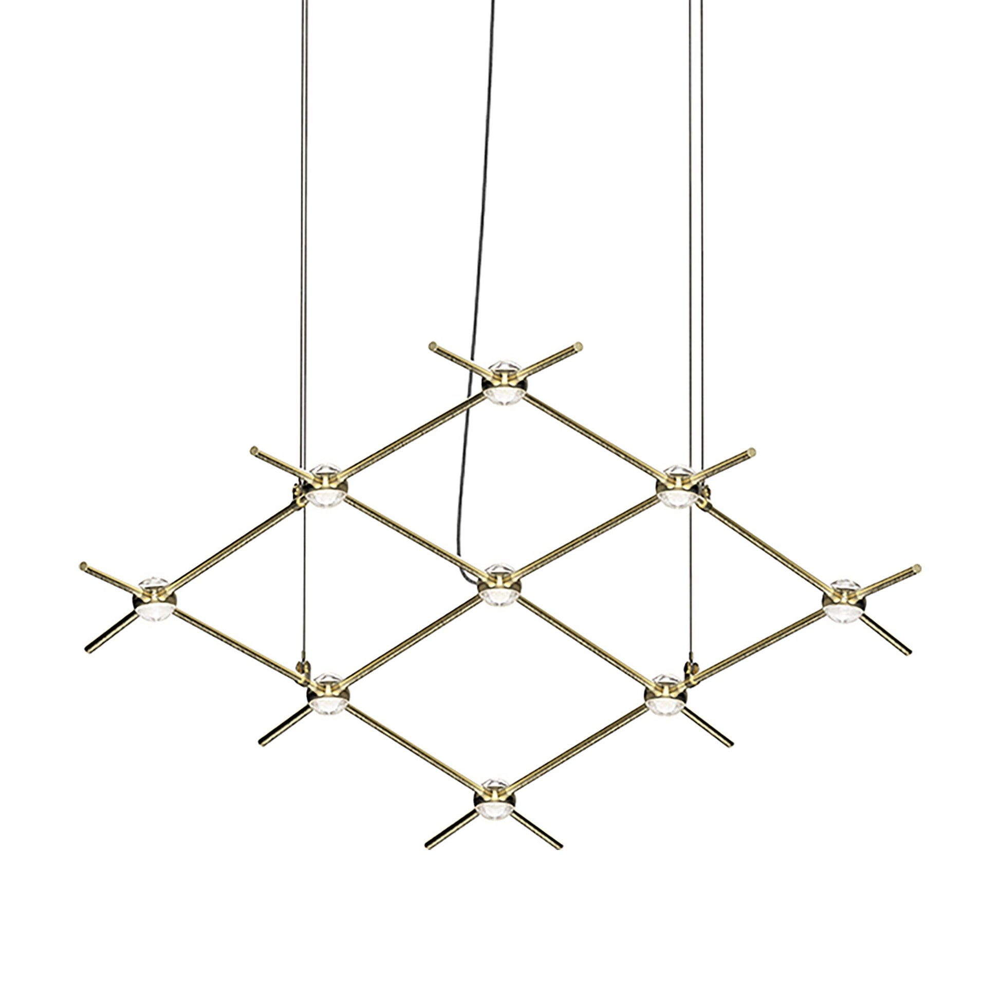 Constellation® Aquarius Minor LED Pedant Light in Satin Brass/Clear.