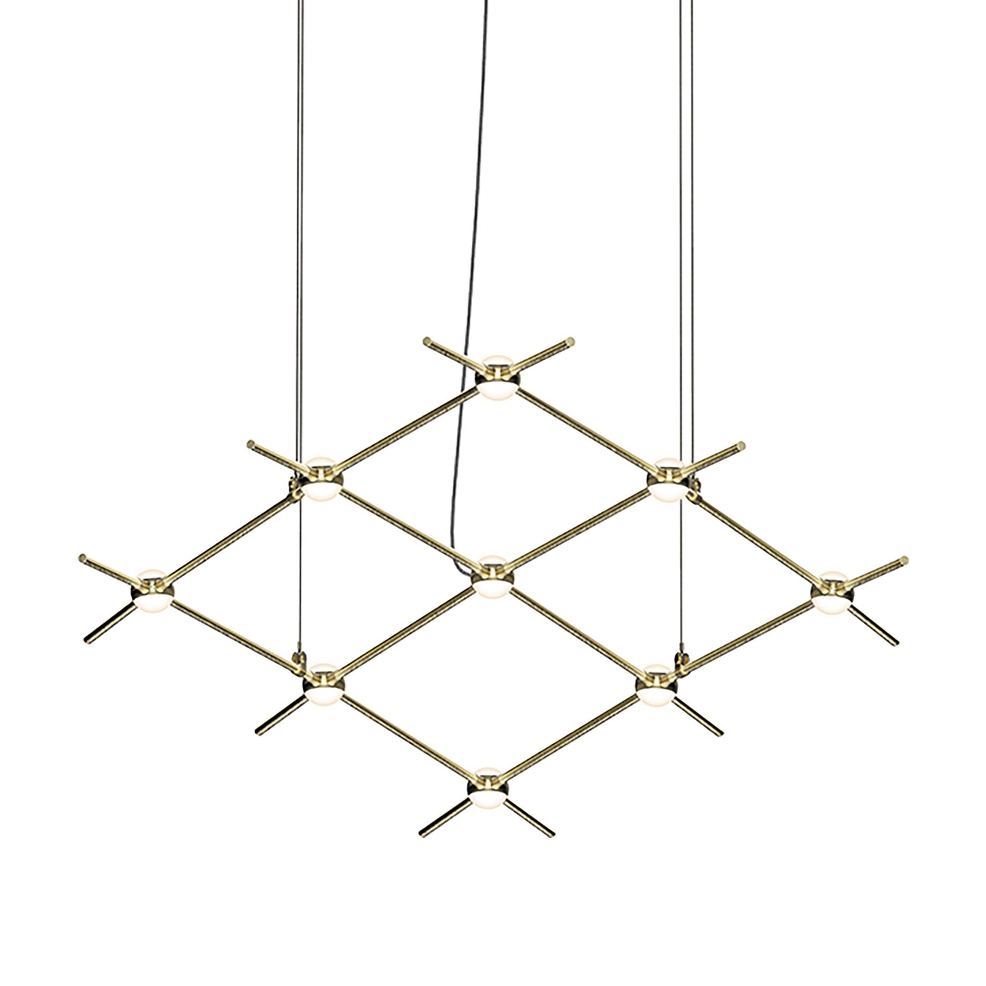 Constellation® Aquarius Minor LED Pedant Light in Satin Brass/White.