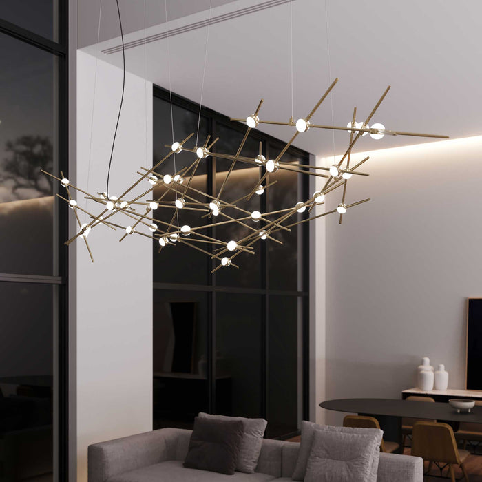 Constellation® Ursa Major LED Pendant Light in living room.