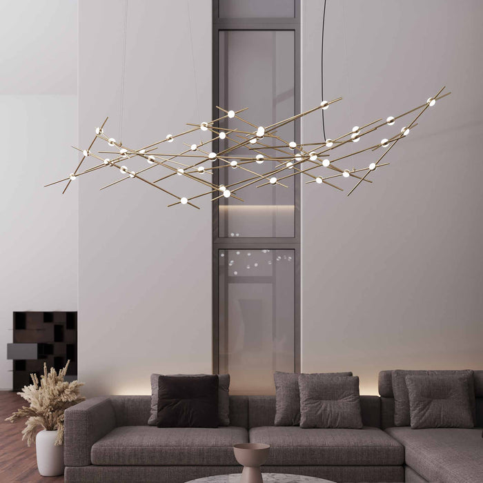 Constellation® Ursa Major LED Pendant Light in living room.