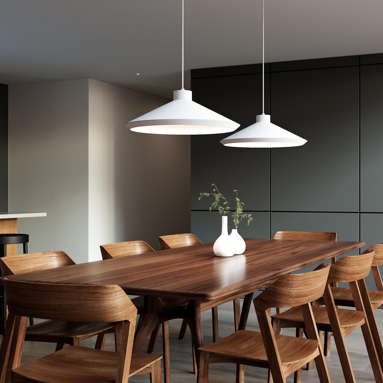 Koma Edo Pendant Light in dining room.