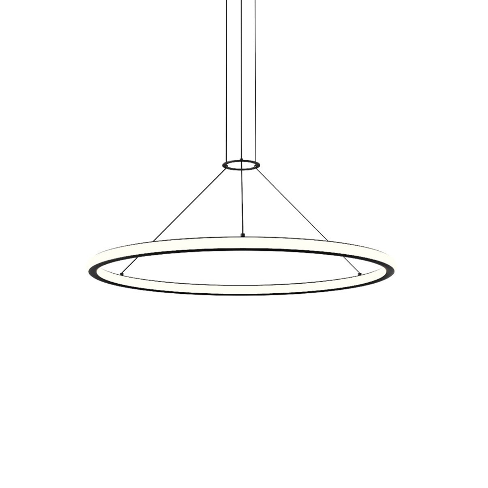 Luna™ LED Pendant Light in Satin Black (36-Inch).