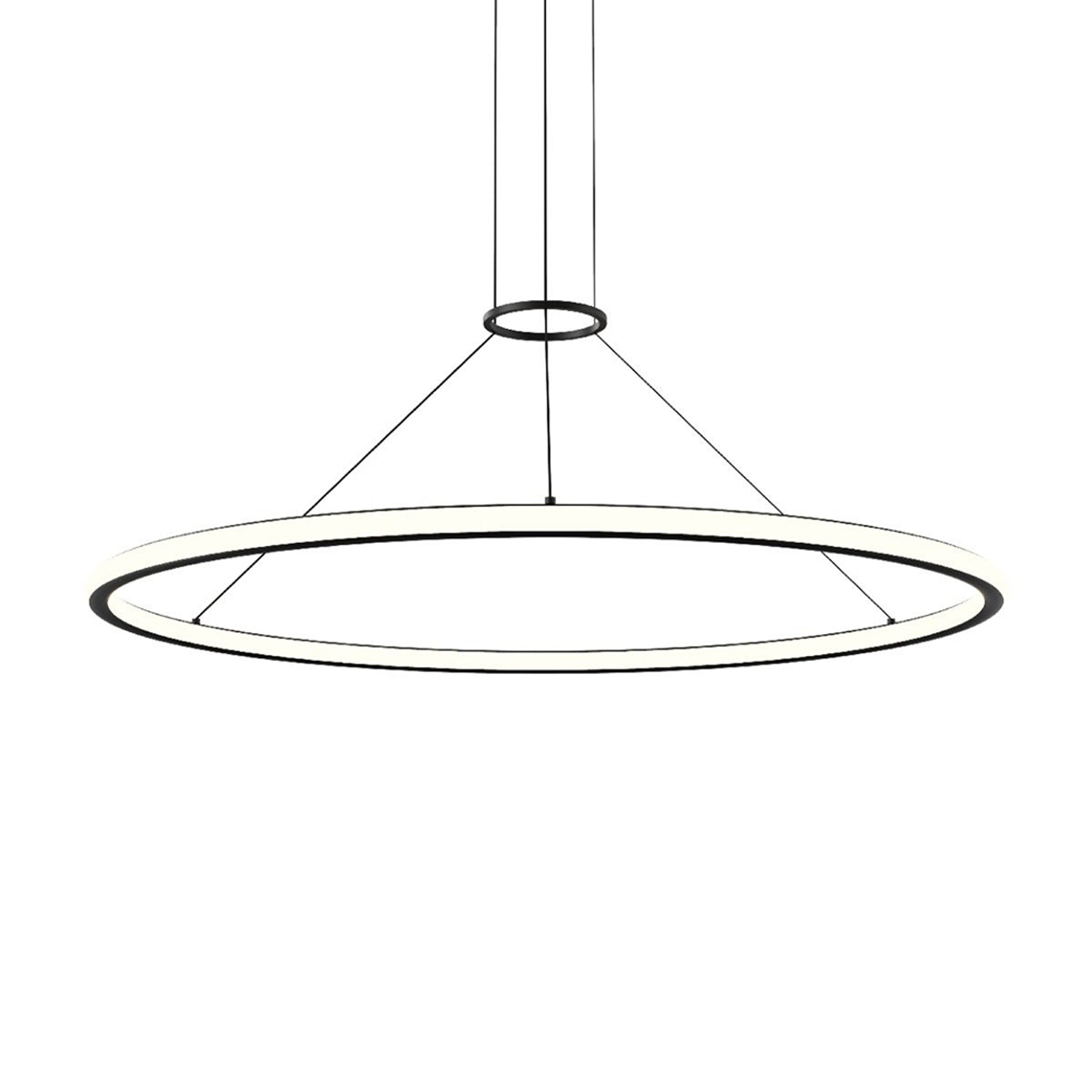 Luna™ LED Pendant Light in Satin Black (48-Inch).