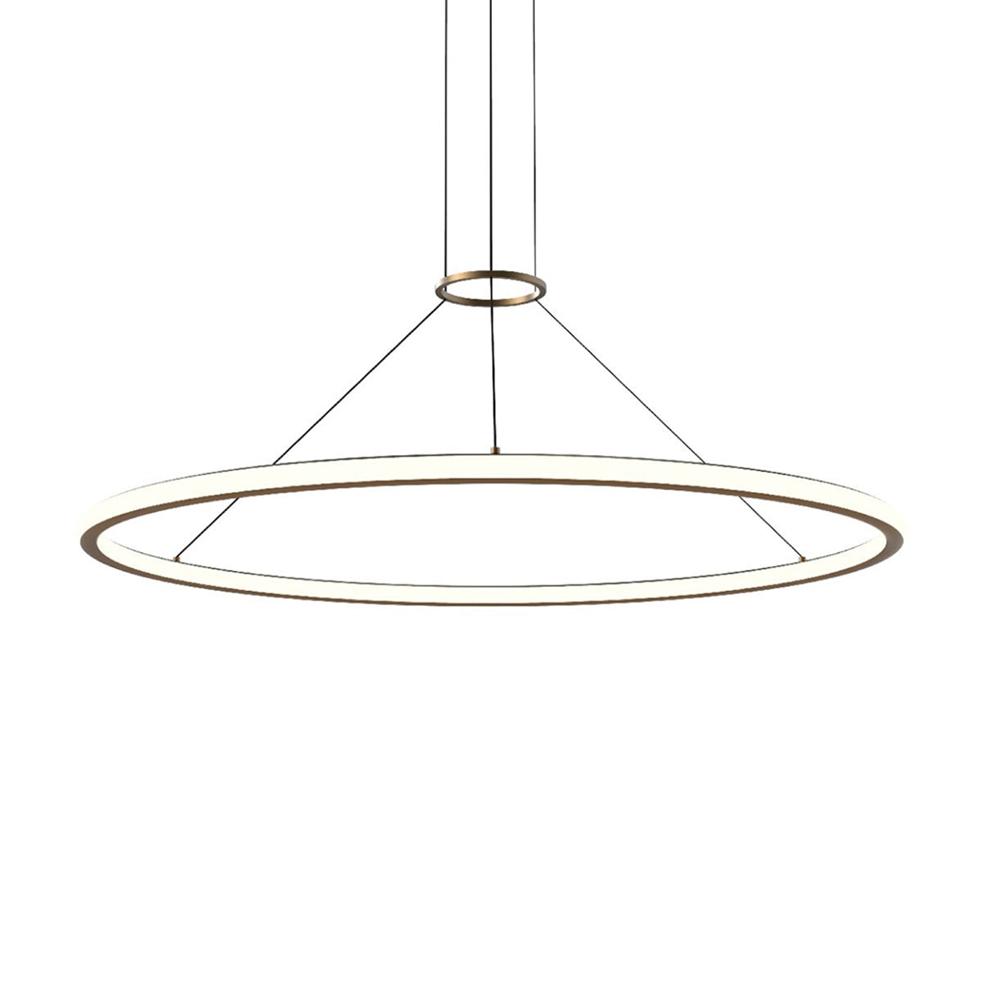Luna™ LED Pendant Light in Satin Brass (48-Inch).