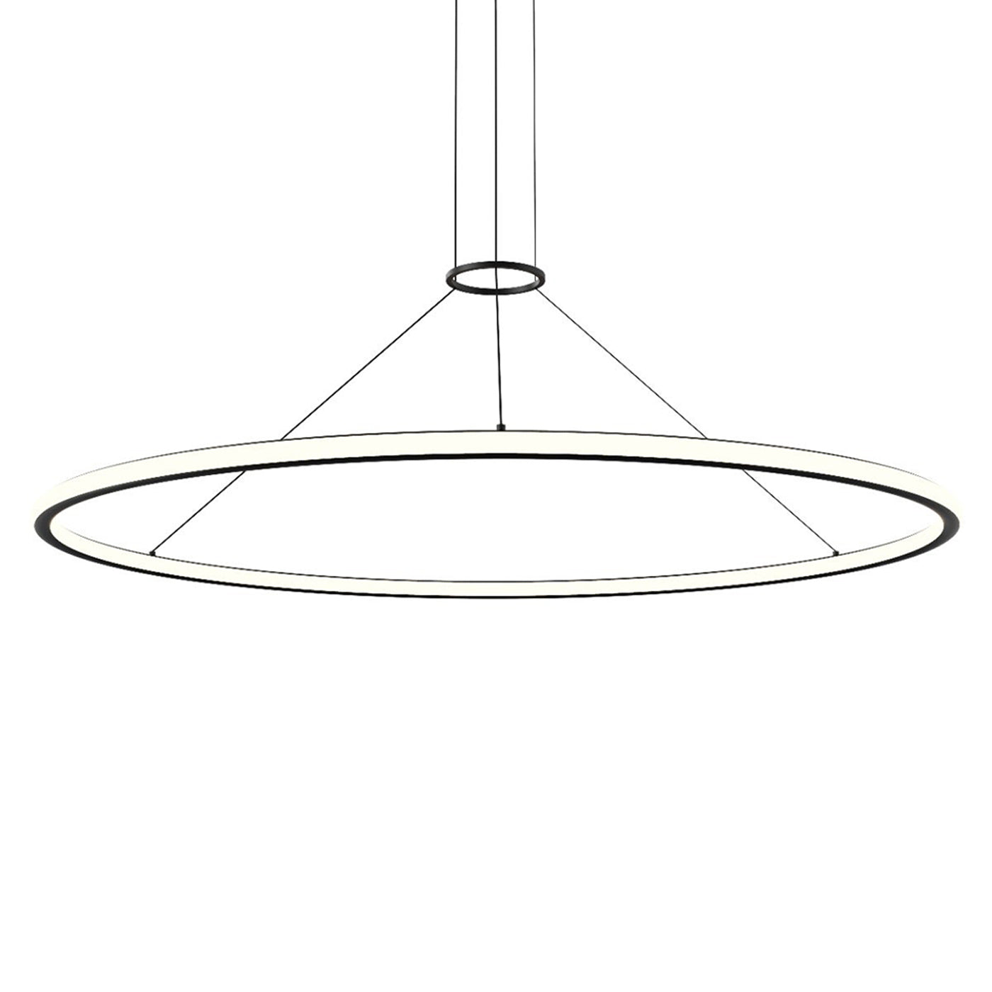 Luna™ LED Pendant Light in Satin Black (60-Inch).