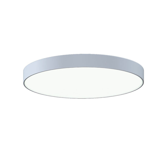 Pi LED Flush Mount Ceiling Light in Satin White (24-Inch).