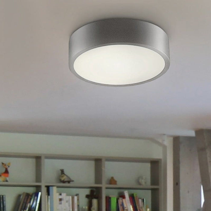 Pi LED Flush Mount Ceiling Light in living room.