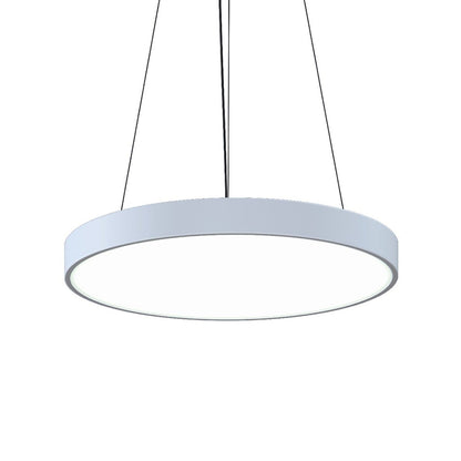 Pi LED Pendant Light in Satin White (23.75-Inch).