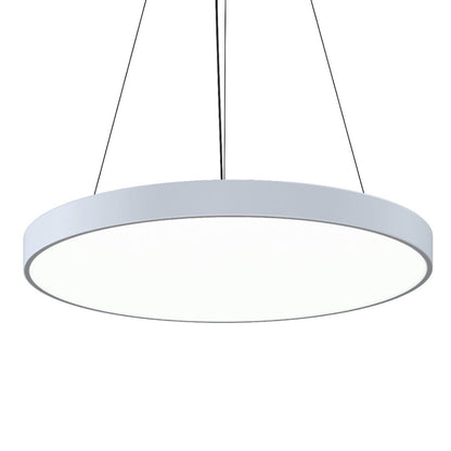 Pi LED Pendant Light in Satin White (29.5-Inch).