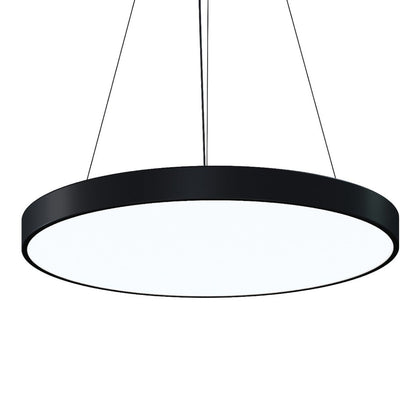 Pi LED Pendant Light in Satin Black (29.5-Inch).