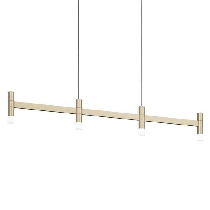 Systema Staccato™ LED Multi Light Pendant Light in Satin Brass (4-Light/Without Shade).