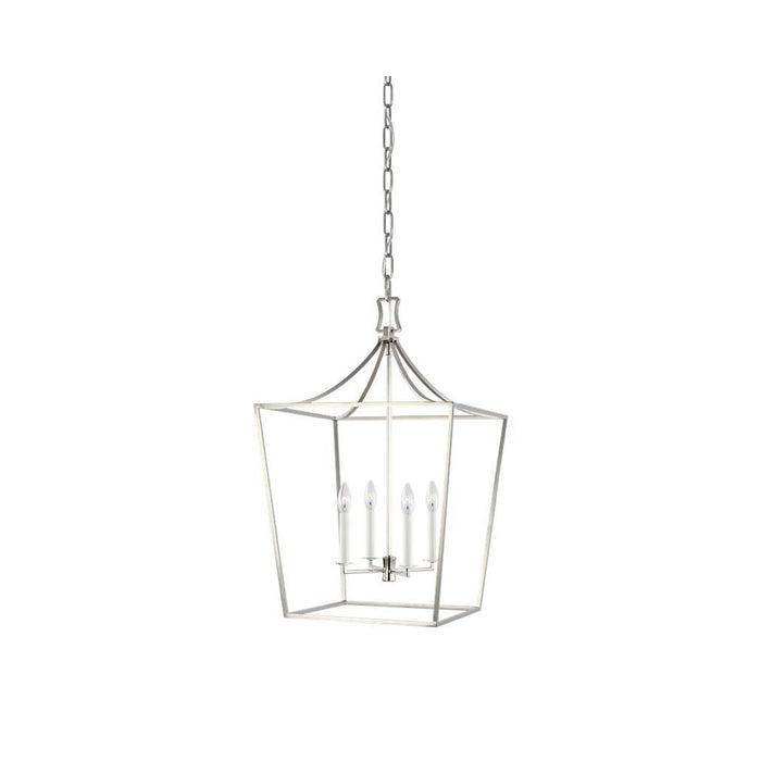 Southold Chandelier in Medium/Polished Nickel.