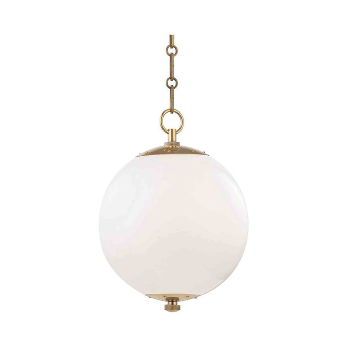 Sphere No.1 Pendant Light in Small/Aged Brass.