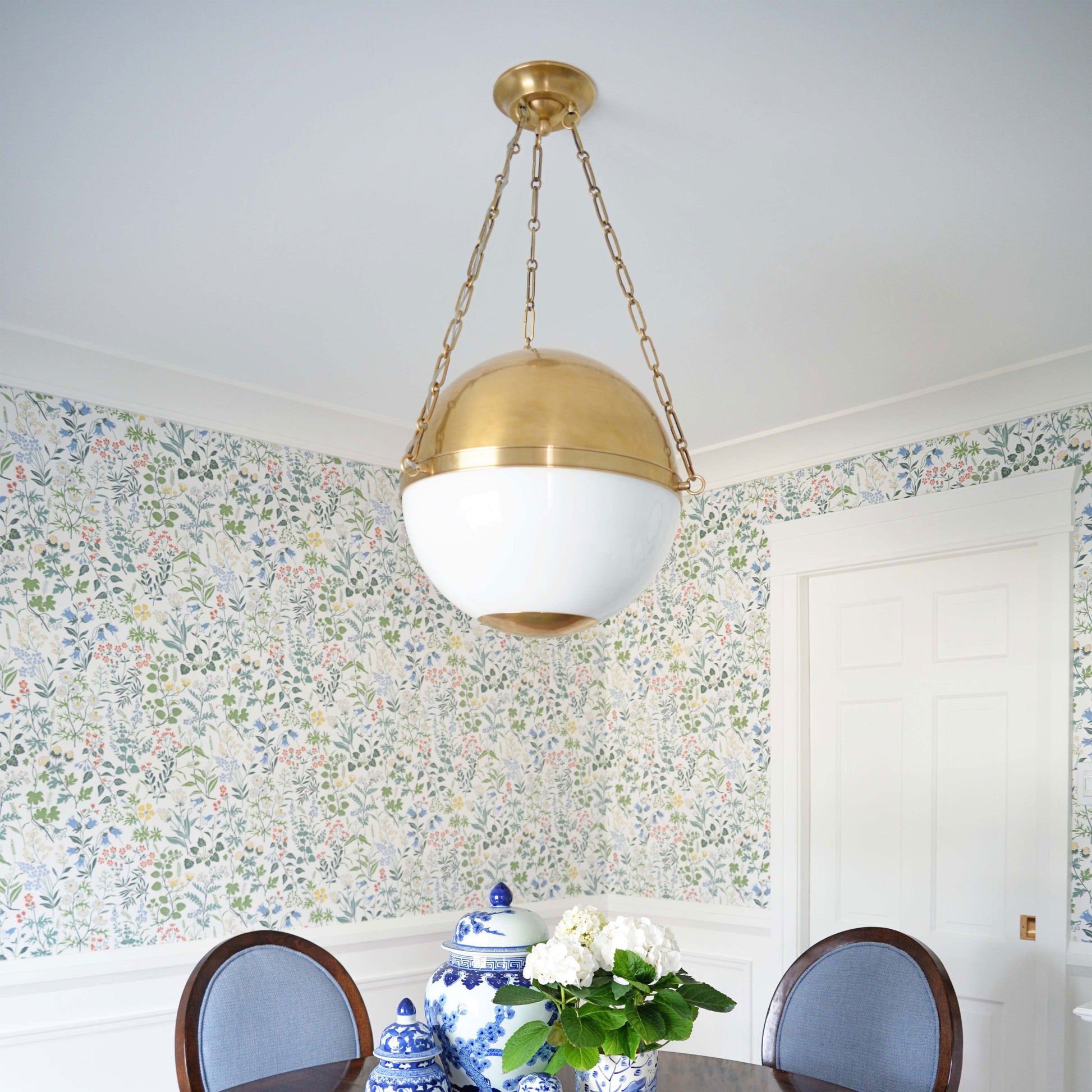 Sphere No.2 Pendant Light in living room.