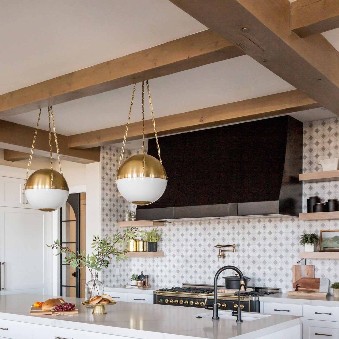 Sphere No.2 Pendant Light in kitchen.