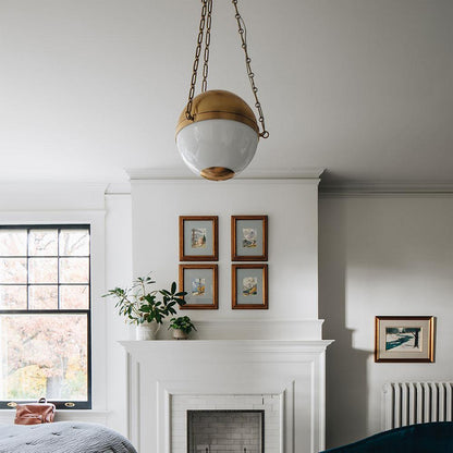 Sphere No.2 Pendant Light in living room.