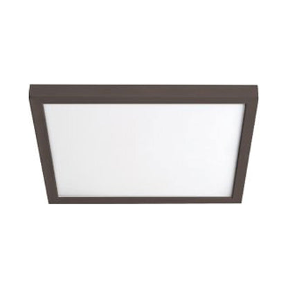 Square LED Ceiling/Wall Light in Bronze (Medium).