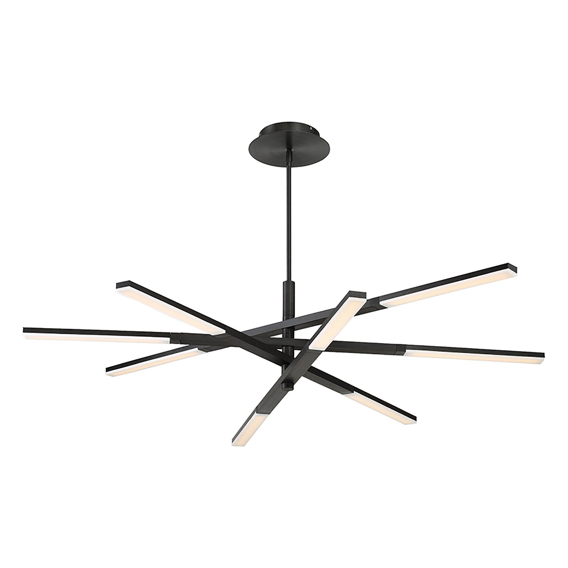 Stacked LED Pendant Light in Black.