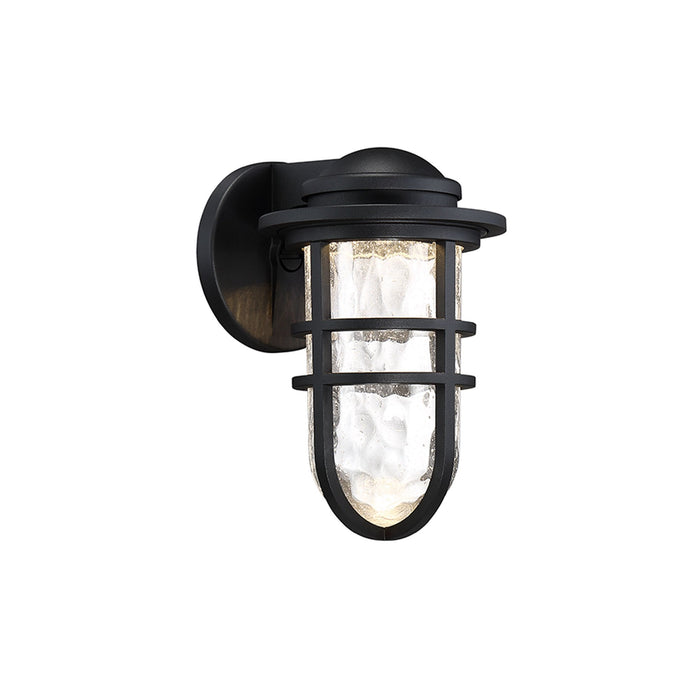 Steampunk Indoor/Outdoor LED Wall Light in Black (Small).