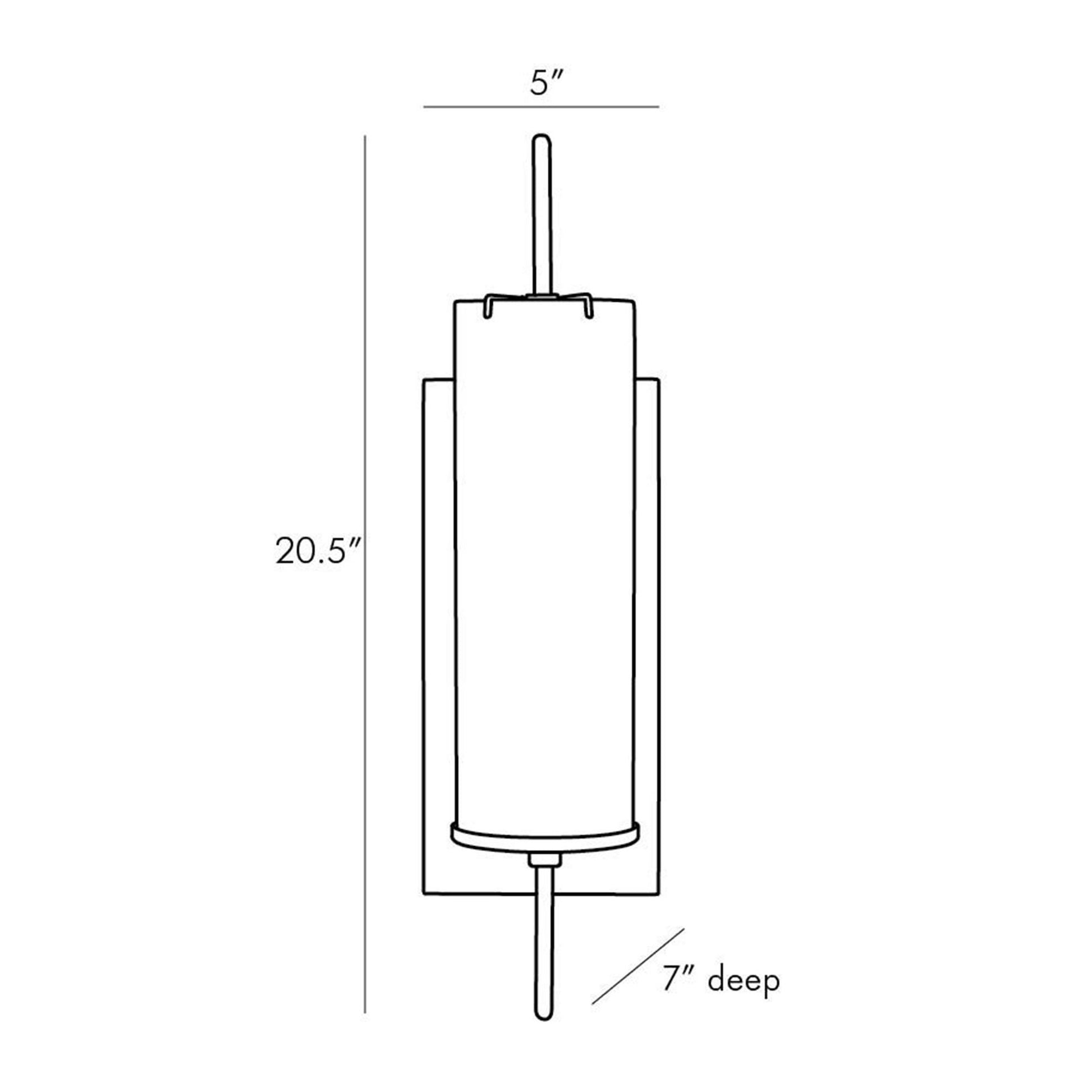 Stefan Wall Light - line drawing.