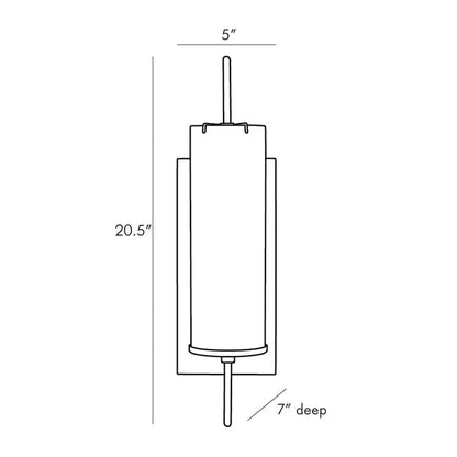 Stefan Wall Light - line drawing.