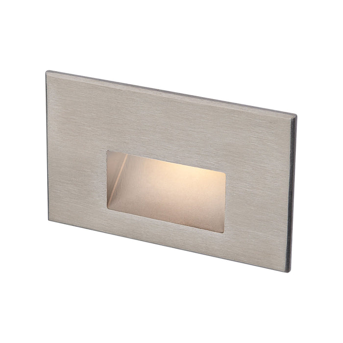Step Light Outdoor LED Wall Light in Horizontal/Stainless Steel.