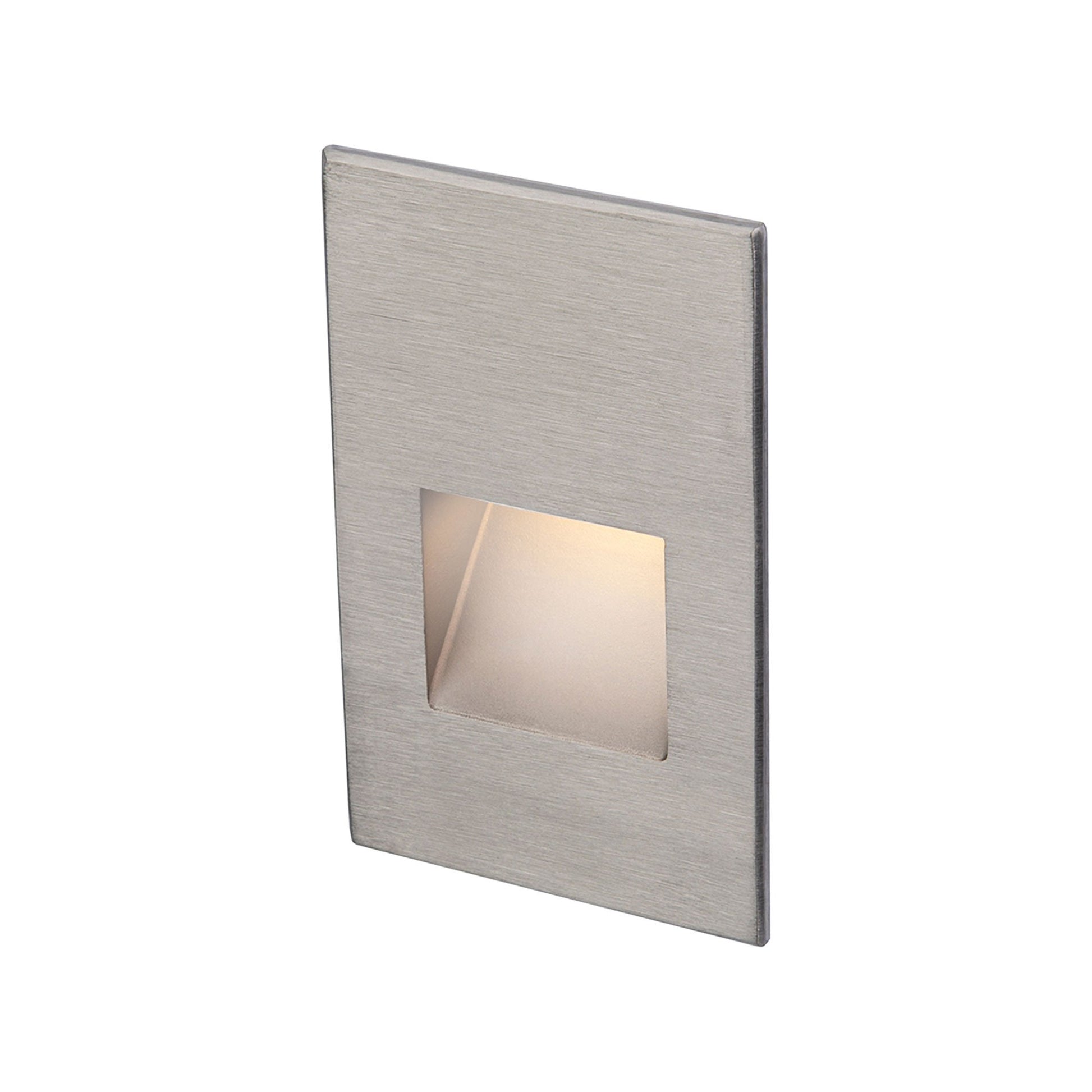 Step Light Outdoor LED Wall Light in Vertical/Stainless Steel.